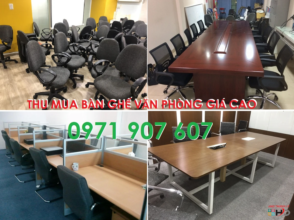 Thu mua bàn ghế cũ giá cao, báo giá tận nơi