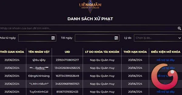 Cách xem bảng phong thần Liên Quân Mobile