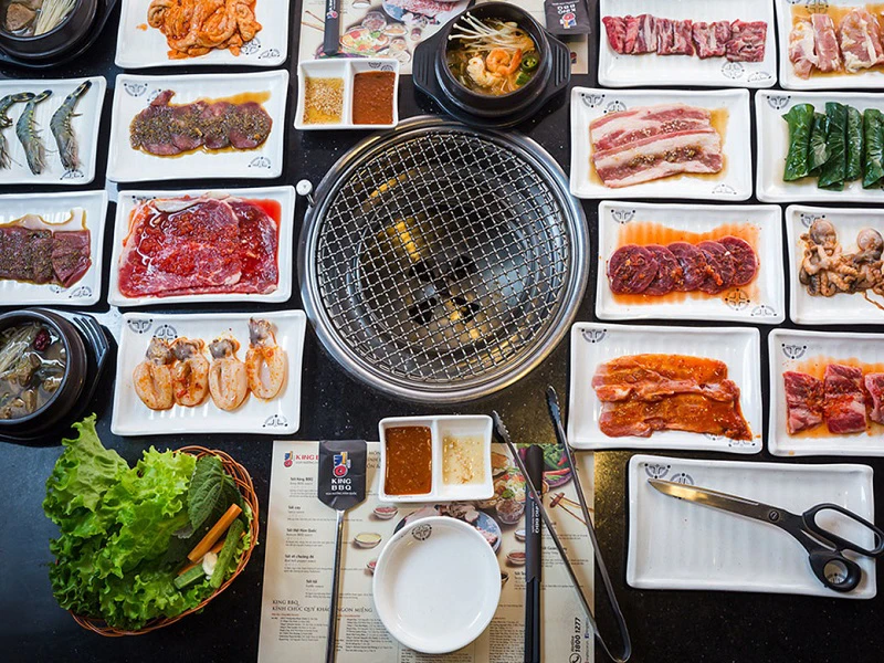 Thịt nướng tại King Buffet