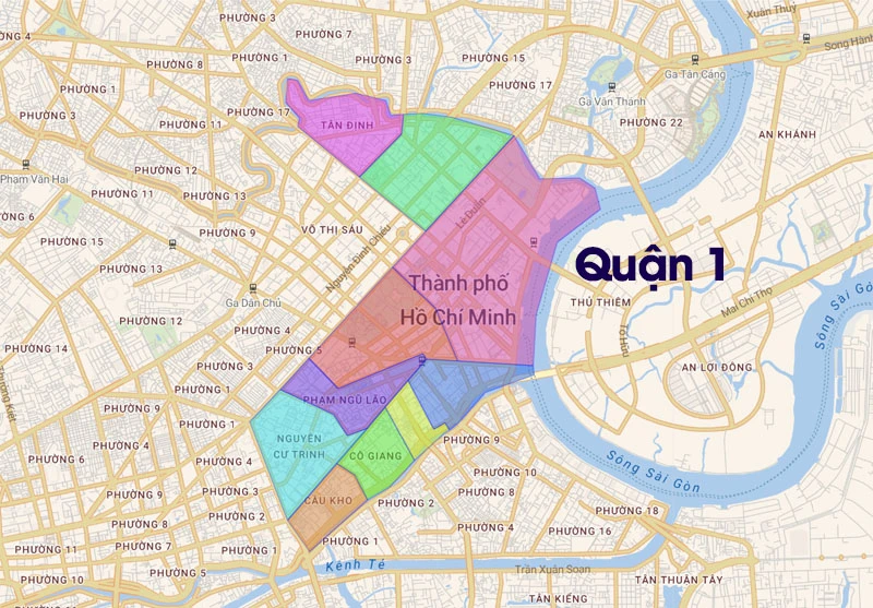 Danh sách 22 quận huyện TPHCM và thành phố Thủ Đức