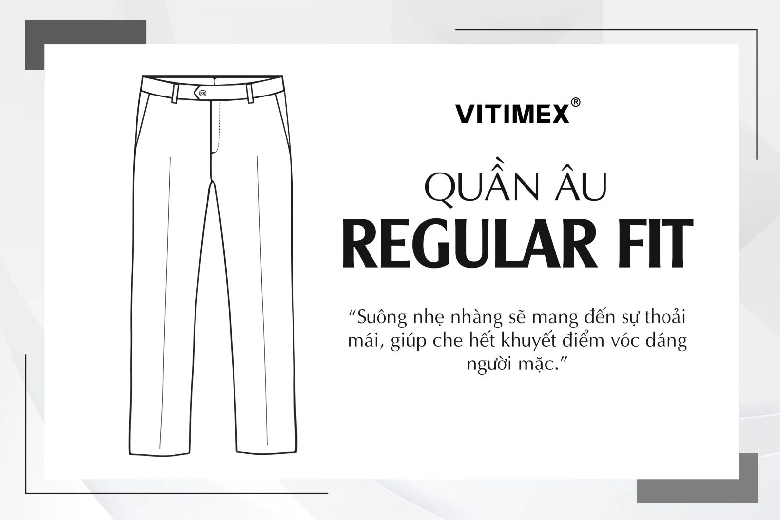 Quần âu nam, quần tây nam đẹp, chất lượng VITIMEX