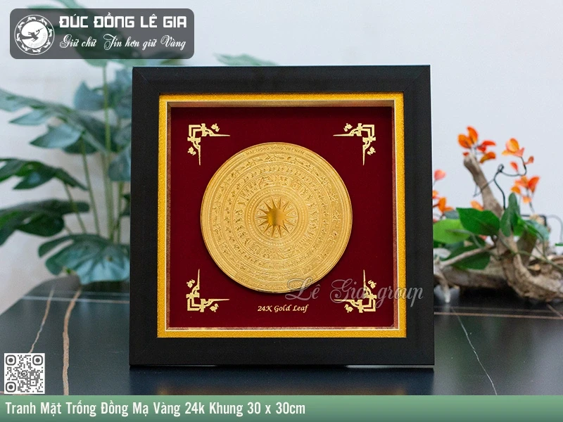 Báo giá trống đồng lưu niệm (Màu mộc)- Mua trống đồng quà tặng sếp, đối tác, khách nước ngoài