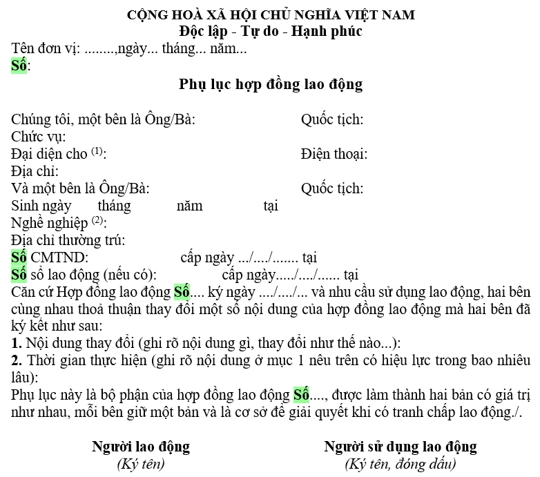 Phụ lục hợp đồng là gì? 7+ Mẫu phụ lục hợp đồng phổ biến