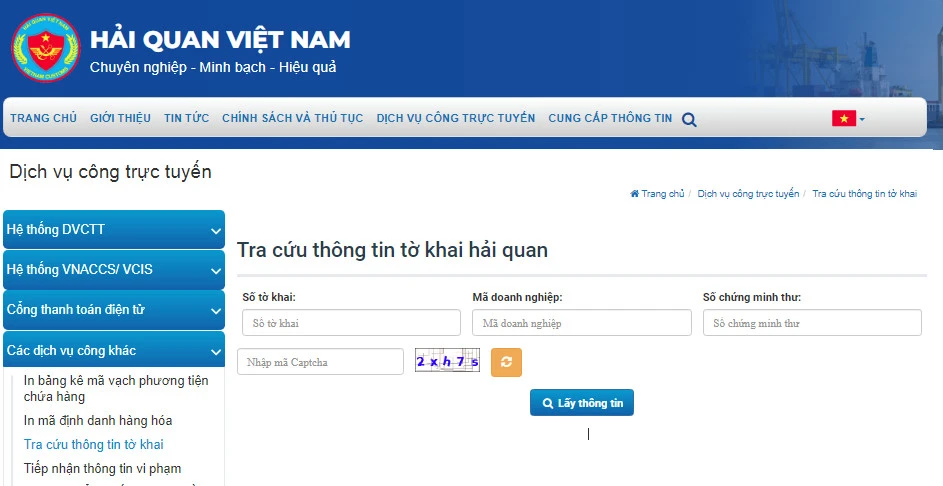 Hướng dẫn tra cứu thông tin tờ khai hải quan mới nhất