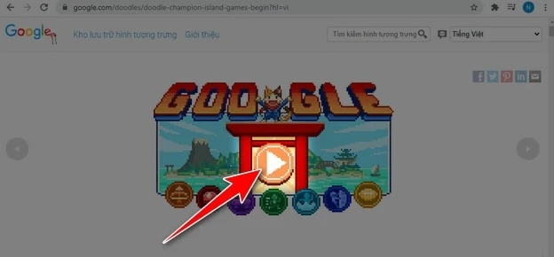 Hướng dẫn chơi Google Doodle đảo quán quân khởi tranh!