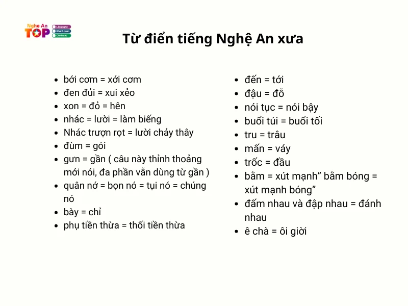 Tư điển tiếng Nghệ An: Học cách nói tiếng Nghệ địa phương chuẩn