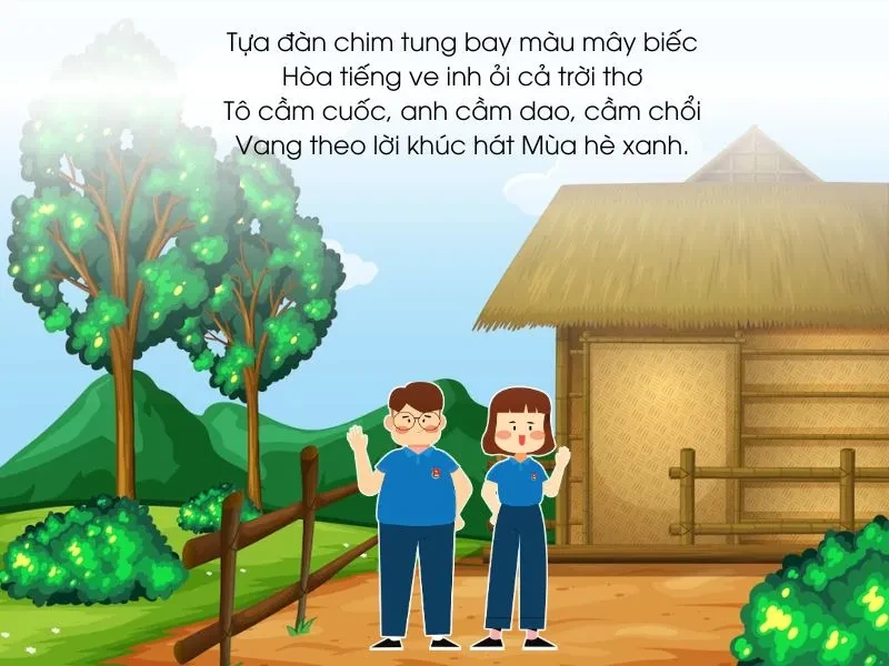 Cap hay về Mùa hè xanh, thơ đi Mùa hè xanh ý nghĩa