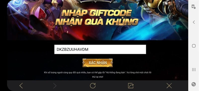 Full code Liên Quân Mobile mới nhất 10/2024, cách nhập chi tiết