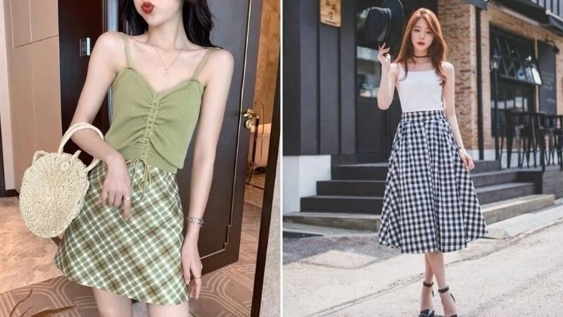 Gợi Ý 15 Cách Mix Đồ Với Chân Váy Kẻ Caro Mùa Đông Hot Trend