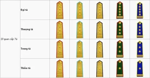 Quân hàm sĩ quan quân đội có mấy cấp bậc? Cách nhận biết quân hàm sĩ quan quân đội