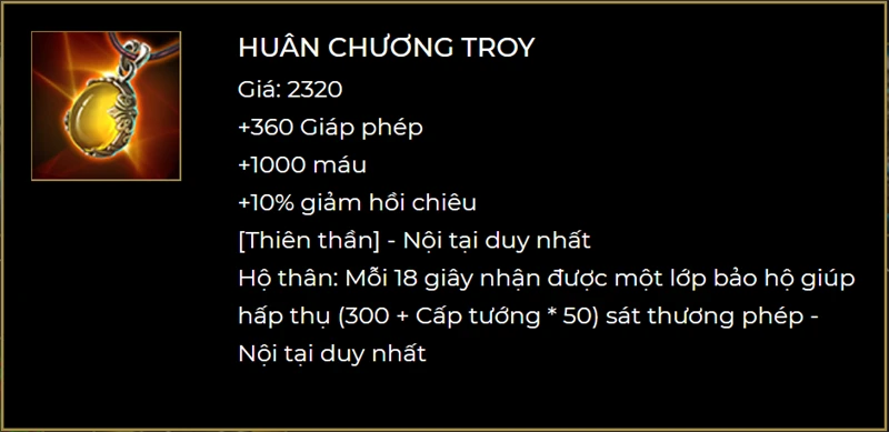 Tổng hợp tất cả trang bị và công dụng trong Liên Quân Mobile mùa 23