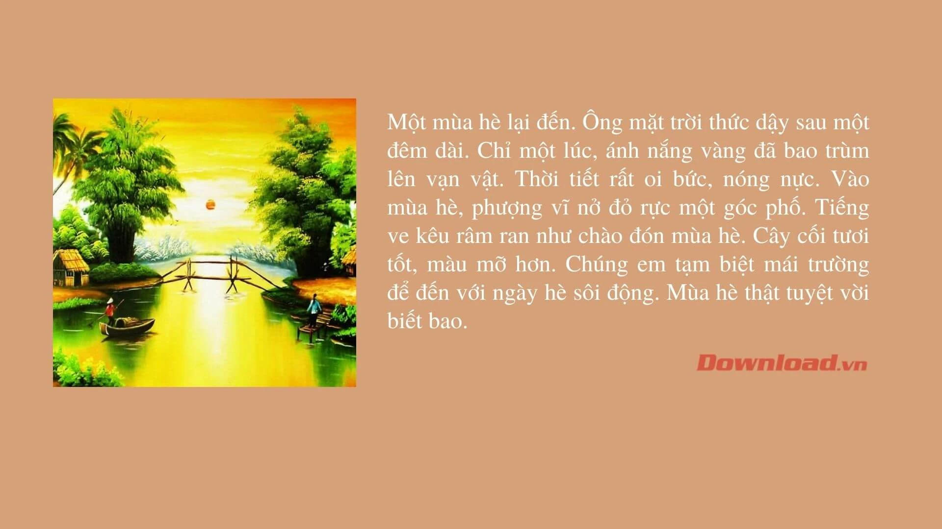 Tập làm văn lớp 2: Tả các mùa trong năm (95 mẫu) Những bài văn mẫu lớp 2 hay nhất