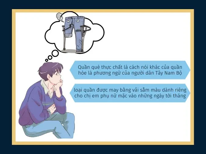 Quần què là gì? Nguồn gốc cụm từ