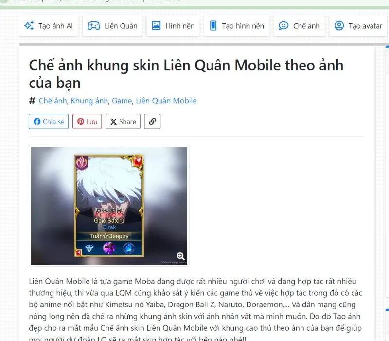 TOP 6 cách ghép ảnh Liên Quân cực xịn dành cho các game thủ