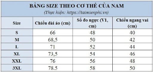 Cách tính size áo chuẩn cho cả nam và nữ