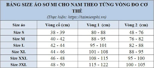 Cách tính size áo chuẩn cho cả nam và nữ