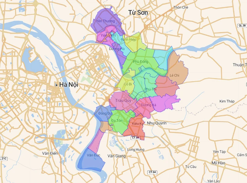 Danh sách các quận huyện, thị xã ở Hà Nội [Mới nhất 2024]