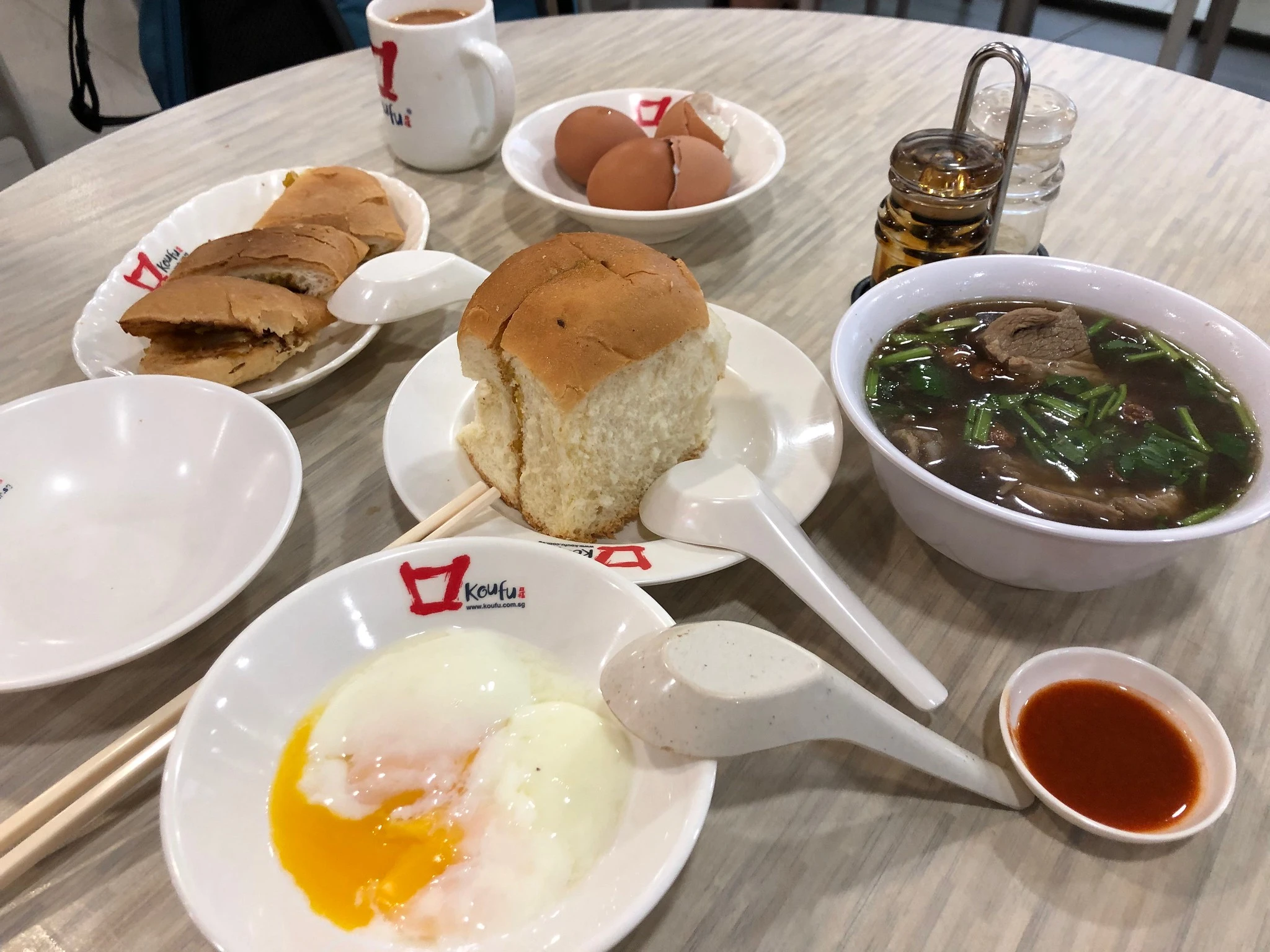 Vài món ăn sáng ở Singapore