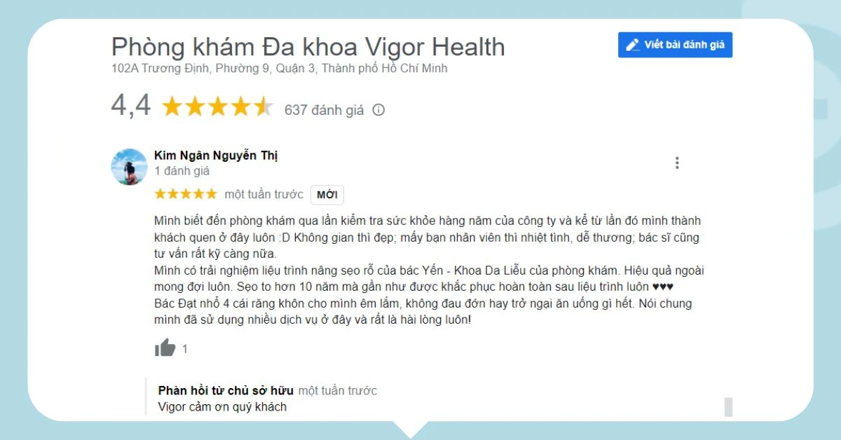 Top 5 bệnh viện, phòng khám da liễu Quận 3 đáng tin cậy