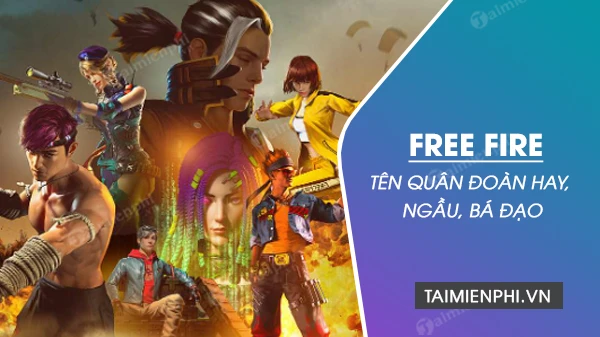 Tên quân đoàn hay, ngầu, độc và chất cho game Free Fire 2024