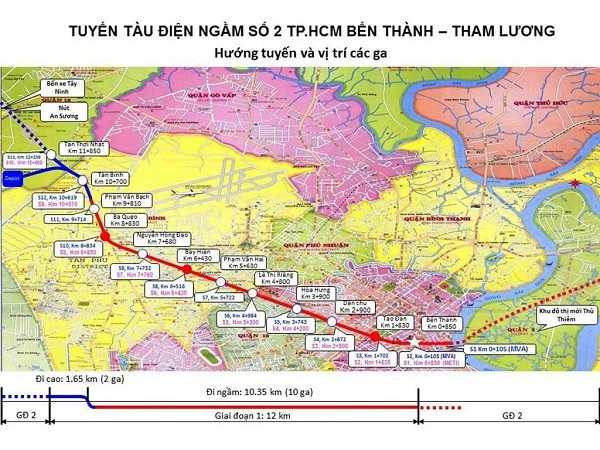 SƠ ĐỒ CÁC TUYẾN METRO TPHCM CẬP NHẬT MỚI NHẤT