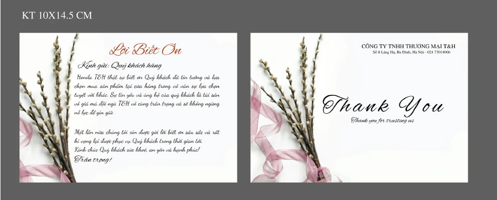 38+ mẫu thanks card, thư cảm ơn cho Shop online