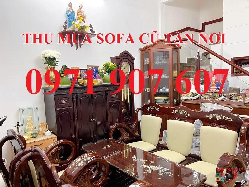 Thu mua sofa cũ, bàn ghế salon gỗ giá cao