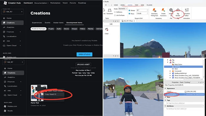 Hướng dẫn cách tạo quần áo trong Roblox