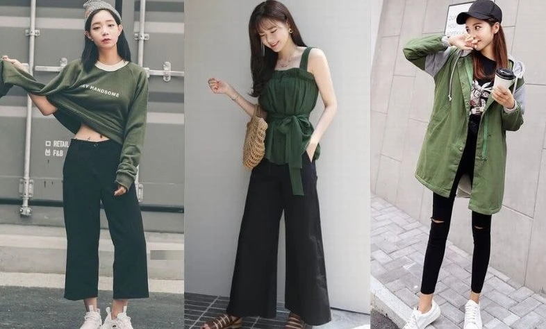 Quần xanh rêu phối áo màu gì? 10+ cách phối đồ màu rêu đẹp