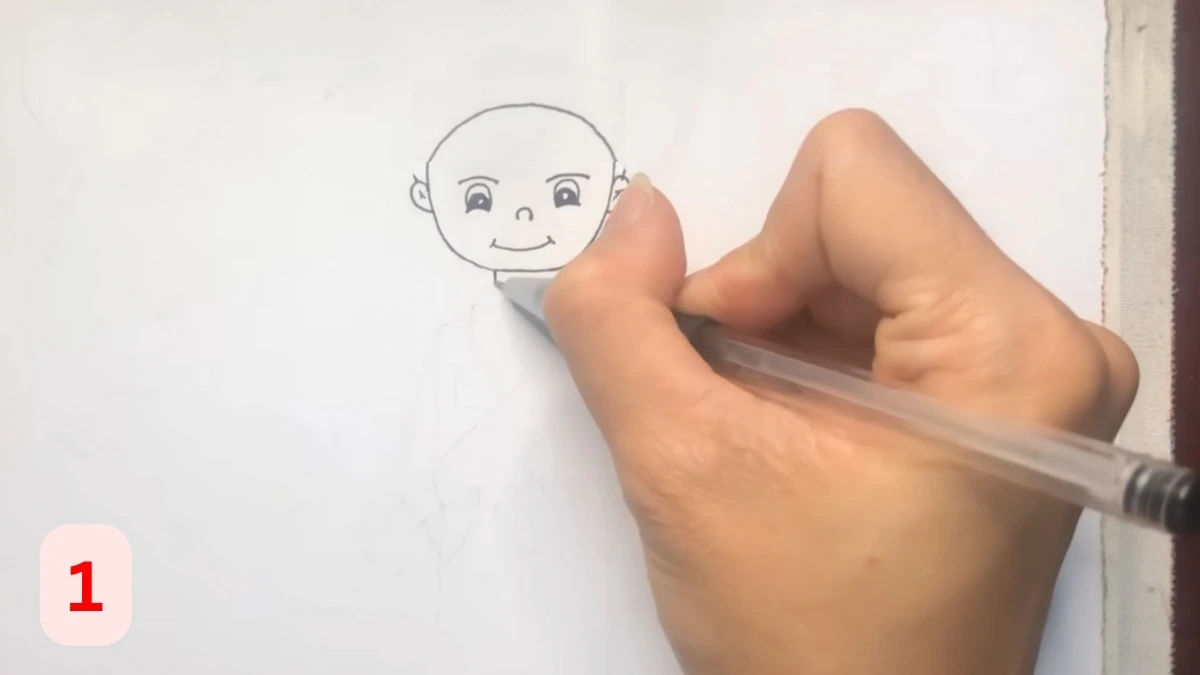 Hướng dẫn vẽ chú bộ đội hải quân lớp 6 đơn giản