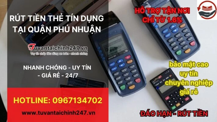 Rút tiền thẻ tín dụng Quận Phú Nhuận