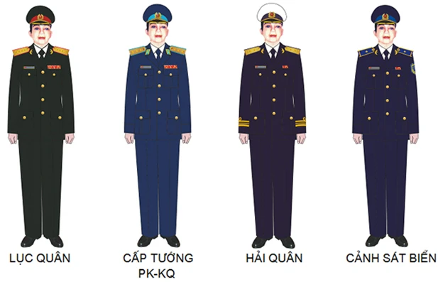 Quân phục Sĩ quan, Quân nhân chuyên nghiệp được sử dụng như thế nào?