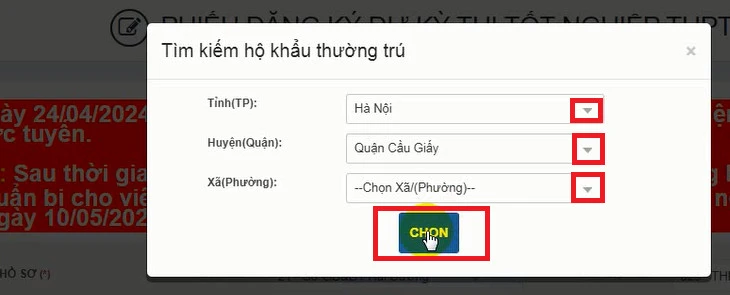 Danh sách mã tỉnh, mã huyện, mã xã năm 2024