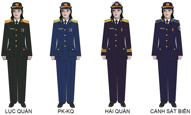 Quân phục Sĩ quan, Quân nhân chuyên nghiệp được sử dụng như thế nào?