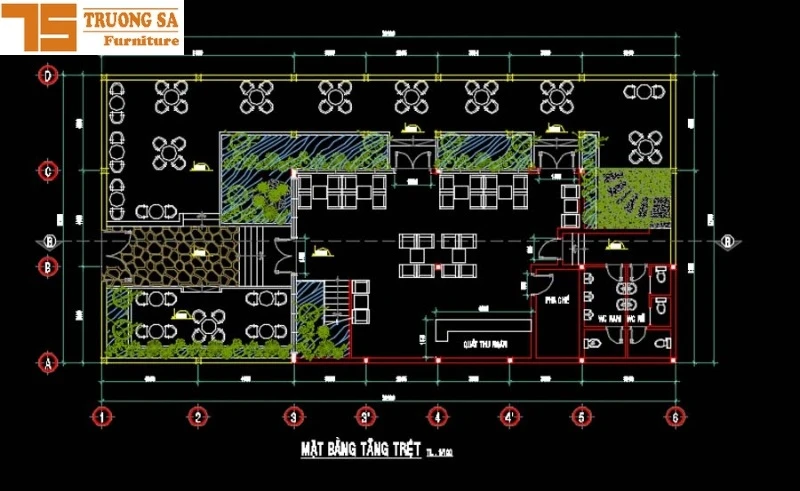 55+ Mẫu bản vẽ thiết kế quán cafe sân vườn đẹp nhất 2024