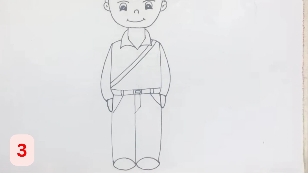 Cách vẽ chú bộ đội của chúng em đơn giản dễ thực hiện