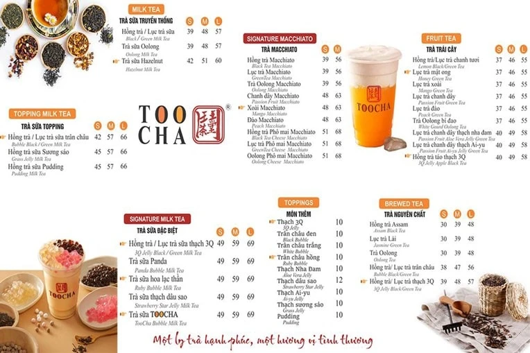 Top 50+ mẫu menu quán trà sữa đẹp & ấn tượng nhất
