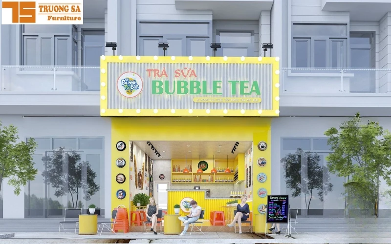 99+ cách trang trí quán trà sữa bình dân đẹp, đơn giản, giá rẻ