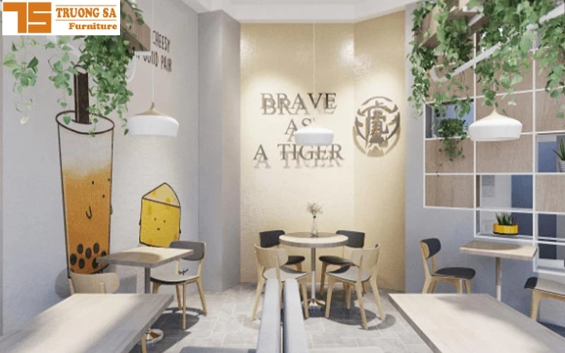 99+ cách trang trí quán trà sữa bình dân đẹp, đơn giản, giá rẻ