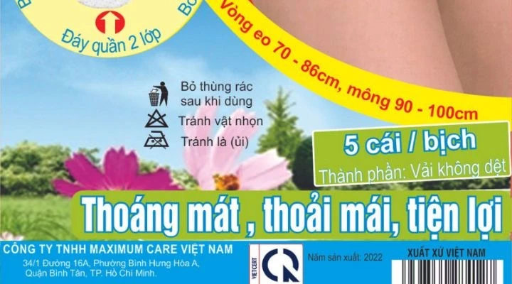 2 sản phẩm Quần lót giấy