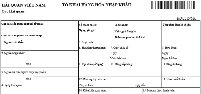 Hướng dẫn khai tờ khai hải quan mới nhất 2024