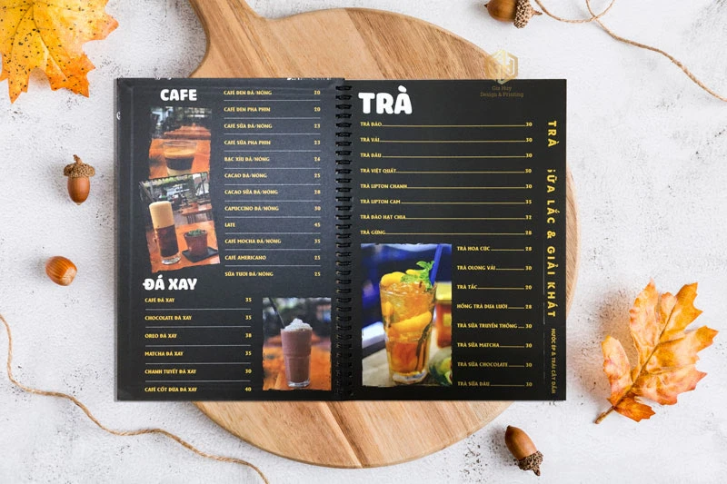 Menu quán cafe bình dân nên bao gồm những gì ?