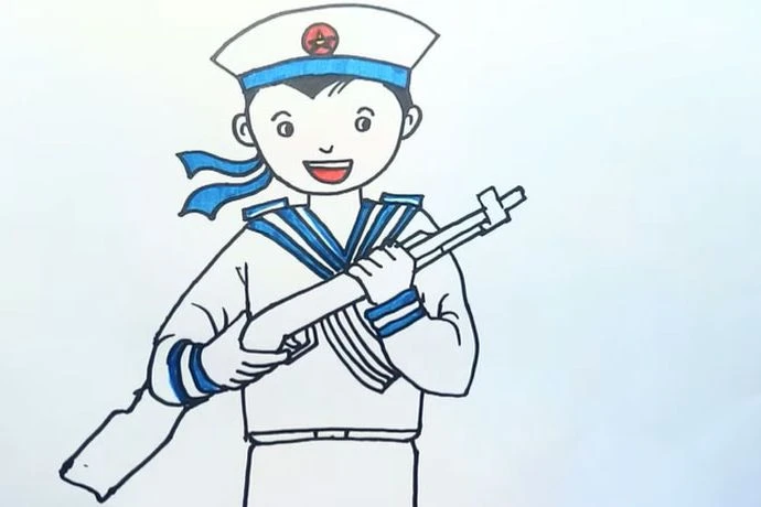 Tổng hợp 30+ tranh vẽ chú bộ đội đẹp nhất cho trẻ