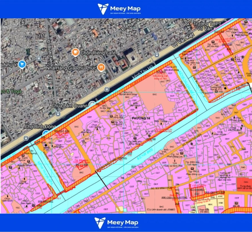 Bản đồ quy hoạch quận 8, Hồ Chí Minh mới nhất tầm nhìn 2030