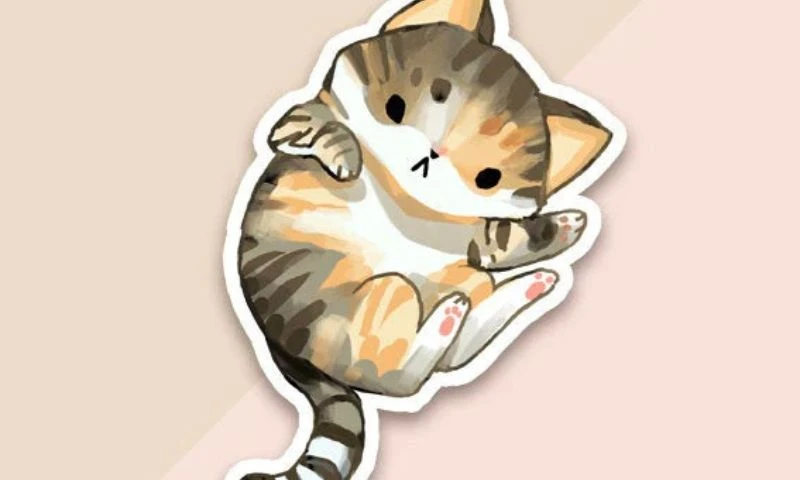 20 Mẫu sticker mèo cute dễ thương được yêu thích 2024