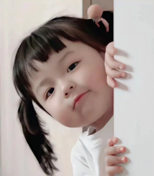 Bức ảnh dễ thương của cô bé