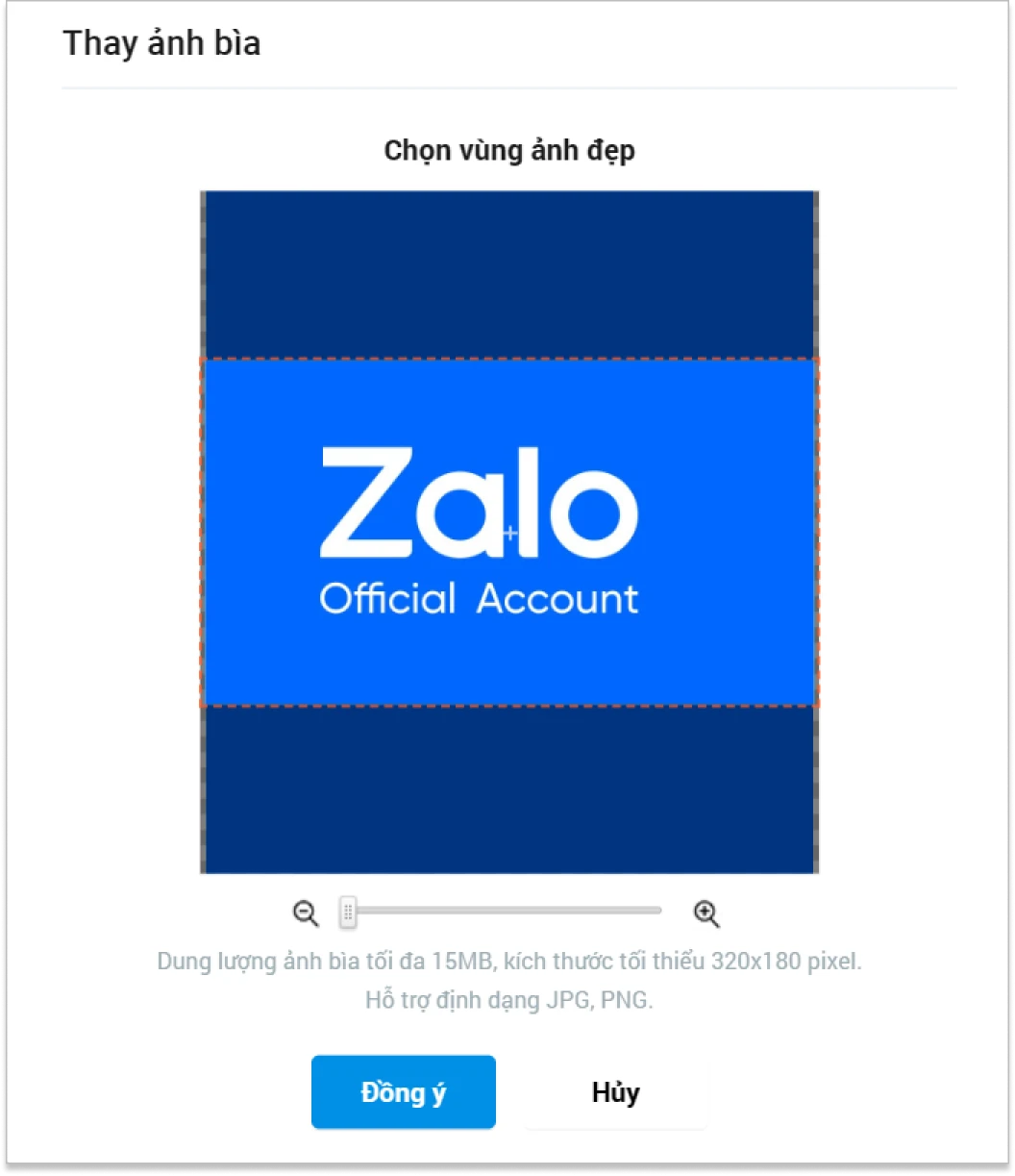 Ảnh đại diện, ảnh bìa OA | Zalo Official Account