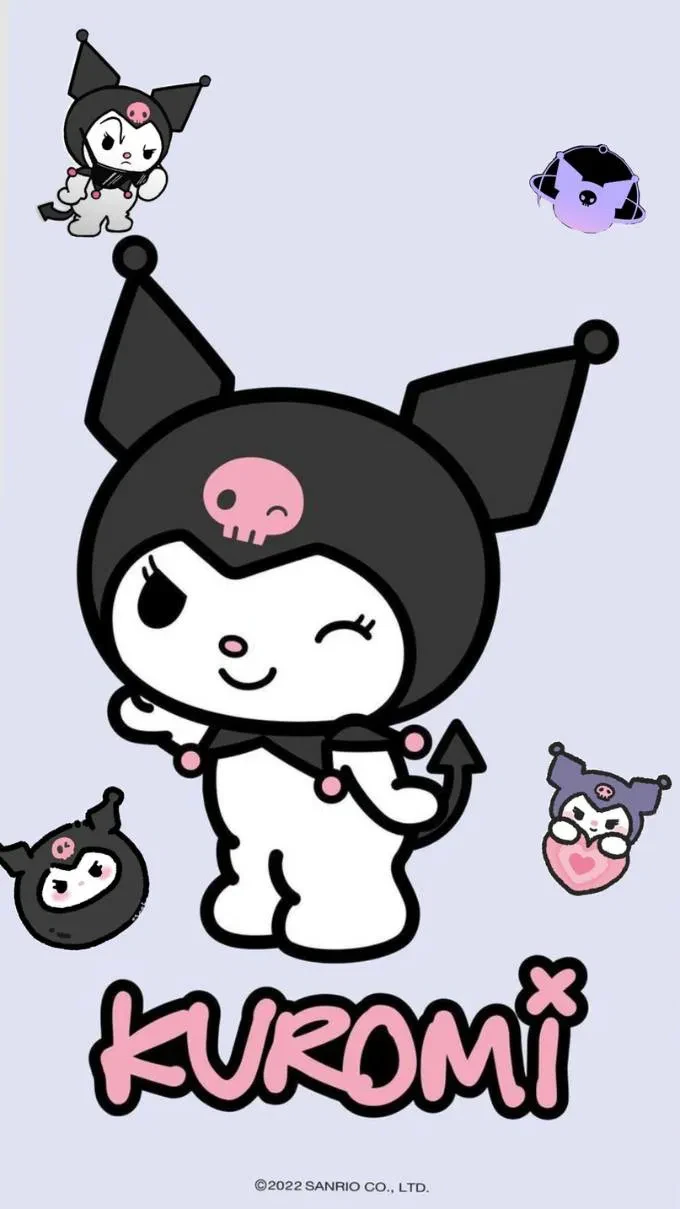 Tổng hợp bộ hình nền Kuromi cute dành cho Fan trên điện thoại và máy tính