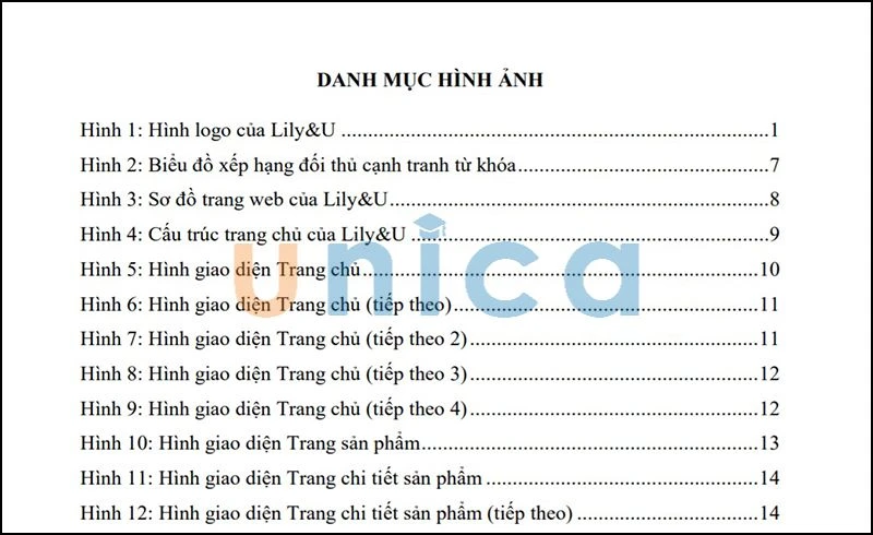 Cách tạo mục lục hình ảnh trong word tự động và nhanh chóng