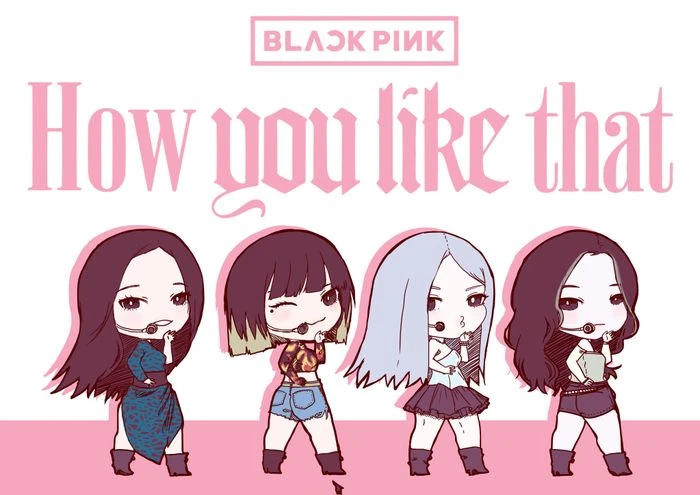 Bức tranh BlackPink chibi đẹp tuyệt vời